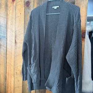 American Eagle Outfitters Charcoal Cardigan